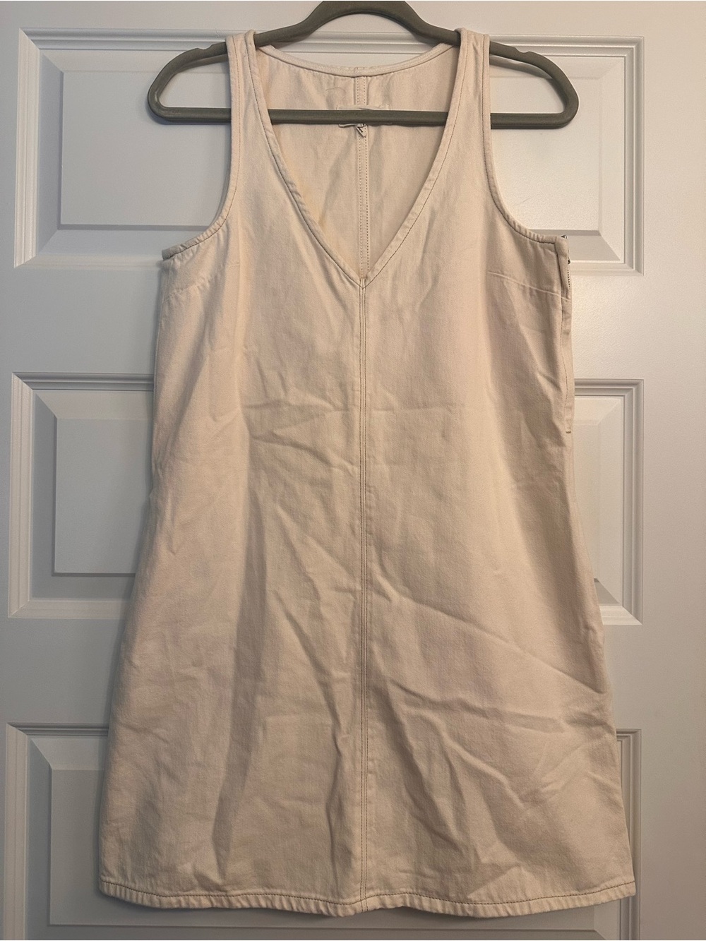 rag & bone Cream V-Neck Tank Dress